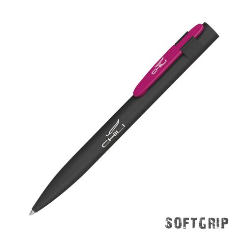 Ручка шариковая "Lip SOFTGRIP", черный/фуксия, арт. 6941-3/24S - вид 1 из 4
